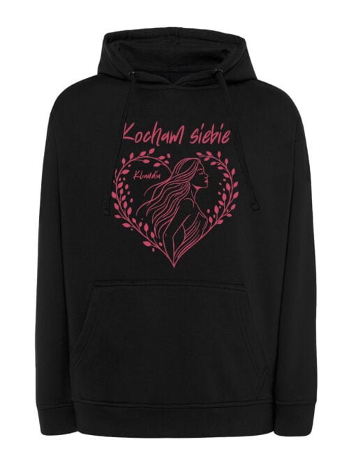 1665 (7) Bluza z kapturem Personalizowana Dzień Kobiet Kocham Siebie