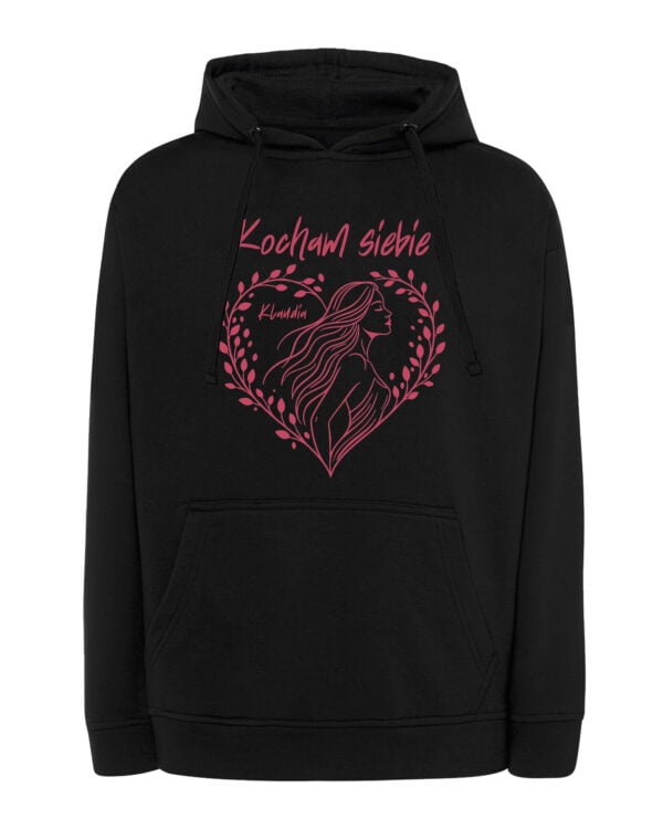 1665 (7) Bluza z kapturem Personalizowana Dzień Kobiet Kocham Siebie