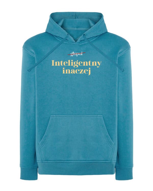 1666 (11) Bluza z kapturem <br>Dzień Mężczyzny Śmieszna Mój Głupol