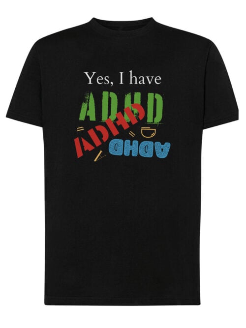 1667 (10) Koszulka Mam ADHD Śmieszna