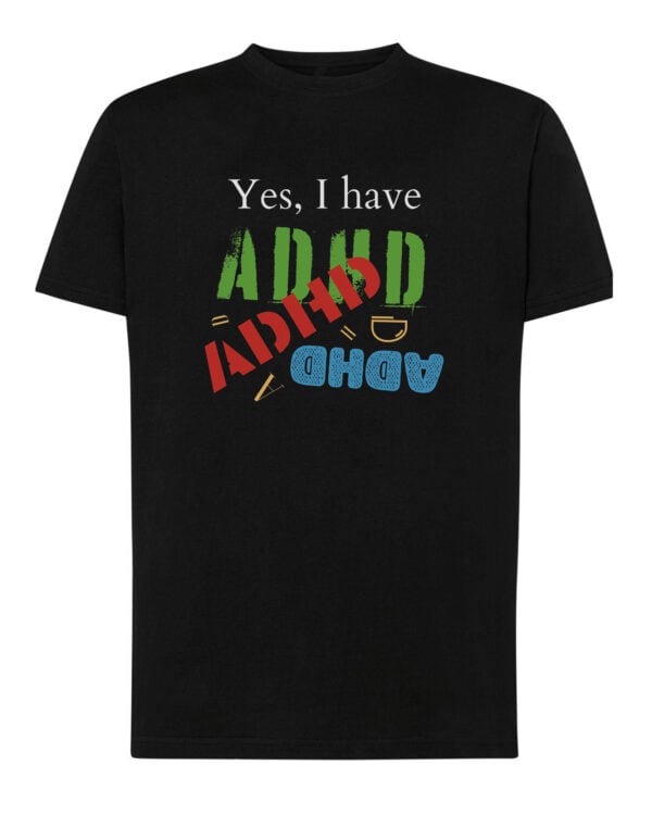 1667 (10) Koszulka Mam ADHD Śmieszna