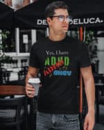 1667 (12) Koszulka Mam ADHD Śmieszna