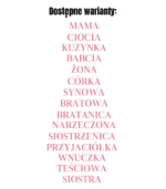 Warianty Kwitnąca Kobieta Koszulka Personalizowana Dzień Kobiet <br>Kwiat dla Mamy Dziewczyny Żony Babci