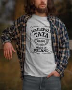 1669 (10) Koszulka Personalizowana Dzień Mężczyzn <br>Najlepszy Prezent dla Taty Dziadka