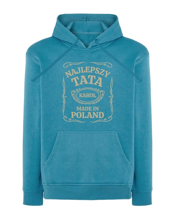 1669 (23) Bluza z kapturem Personalizowana Dzień Mężczyzn <br>Najlepszy Prezent dla Taty Dziadka