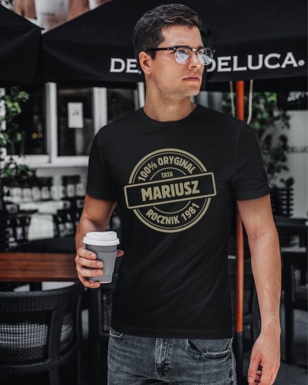 1670 (31) Koszulka Personalizowana Dzień Mężczyzn <br>100% Oryginał Prezent dla Taty Dziadka