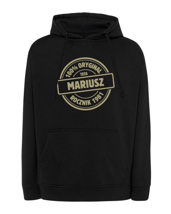 1670 (32) Bluza z kapturem Personalizowana Dzień Mężczyzn 100% Oryginał Prezent dla Taty Dziadka