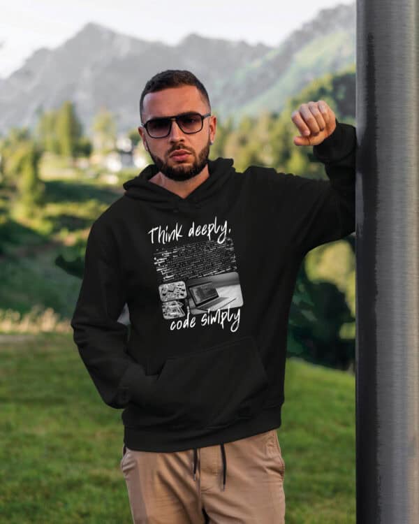 1675 (15) Bluza z kapturem <br>Prezent dla Programisty Kolarz Artystyczny