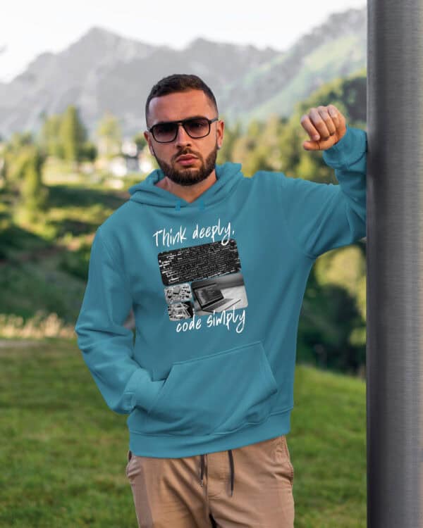 1675 (18) Bluza z kapturem <br>Prezent dla Programisty Kolarz Artystyczny