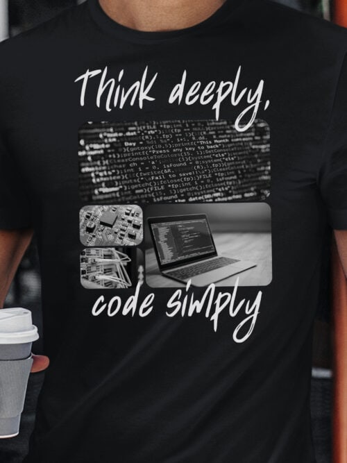 1675 (19) Koszulka Prezent dla Programisty Kolarz Artystyczny