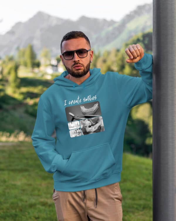 1677 (18) Bluza z kapturem <br>Prezent dla Dentysty Kolarz Artystyczny