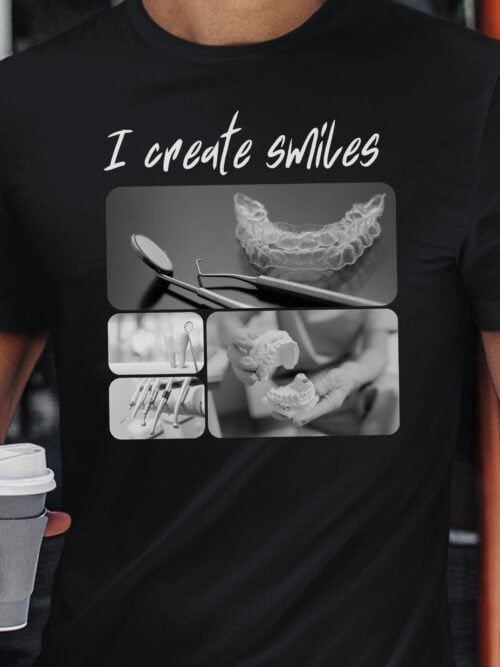 1677 (19) Koszulka Prezent dla Dentysty Kolarz Artystyczny