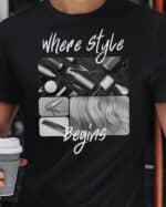 1680 (19) Koszulka Prezent dla Fryzjera Kolarz Artystyczny