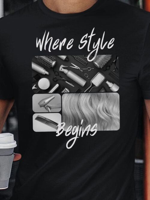 1680 (19) Koszulka Prezent dla Fryzjera Kolarz Artystyczny