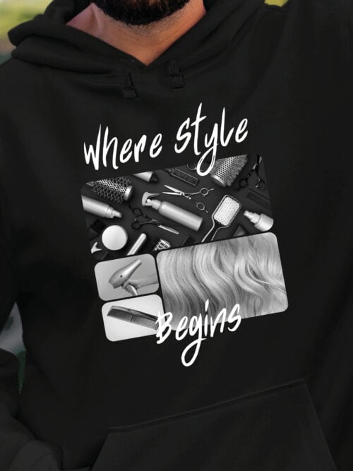 1680 (20) Bluza z kapturem Prezent dla Fryzjera Kolarz Artystyczny