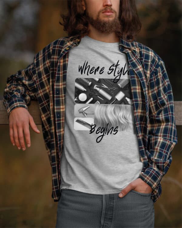 1680 (6) Koszulka Prezent dla Fryzjera <br>Kolarz Artystyczny