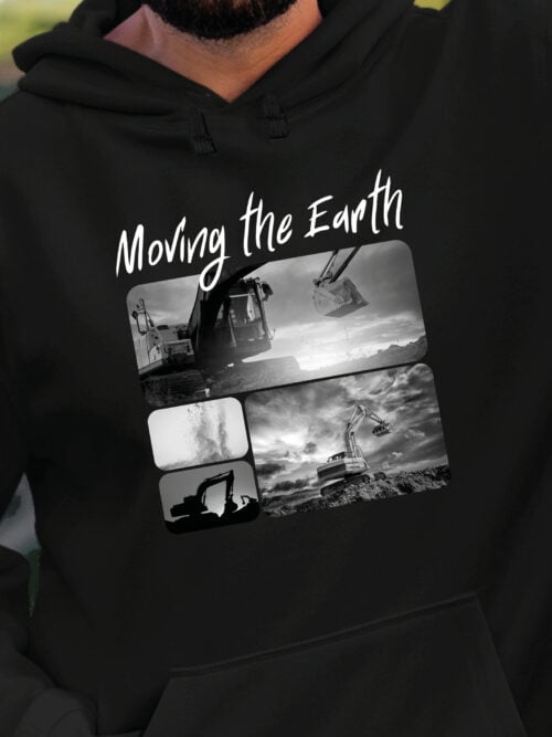 1701 (23) Bluza z kapturem Prezent dla Operatora Koparki Kolarz Artystyczny