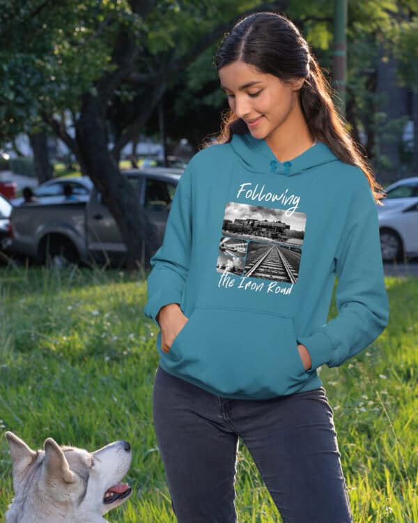 1714 (8) Bluza z kapturem <br>Prezent dla Maszynisty Kolarz Artystyczny