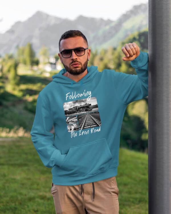 1714 (9) Bluza z kapturem <br>Prezent dla Maszynisty Kolarz Artystyczny