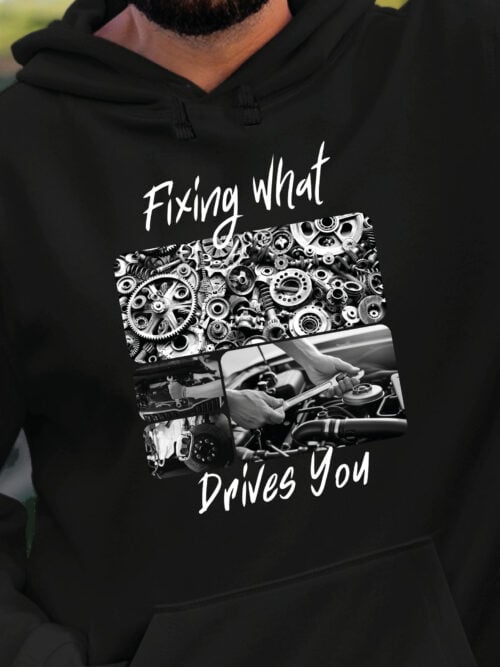 1715 (23) Bluza z kapturem Prezent dla Mechanika Kolarz Artystyczny