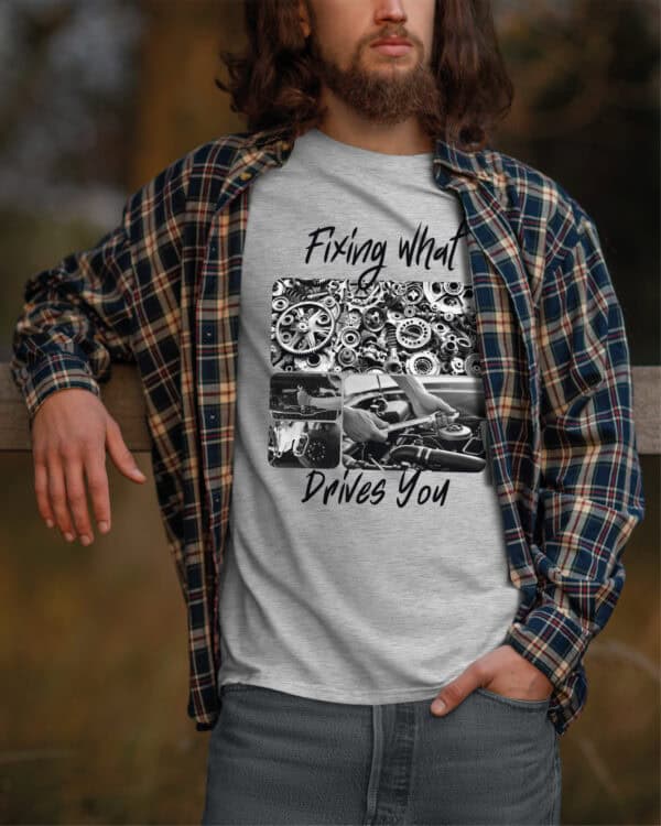 1715 (6) Koszulka Prezent dla Mechanika <br>Kolarz Artystyczny