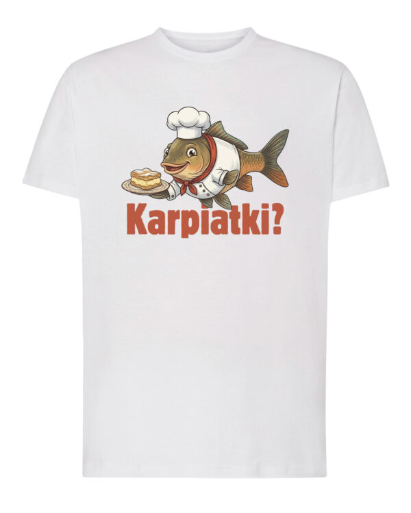 1718 (1) Koszulka Śmieszny Prezent <br>Karp Karpatka Kucharz