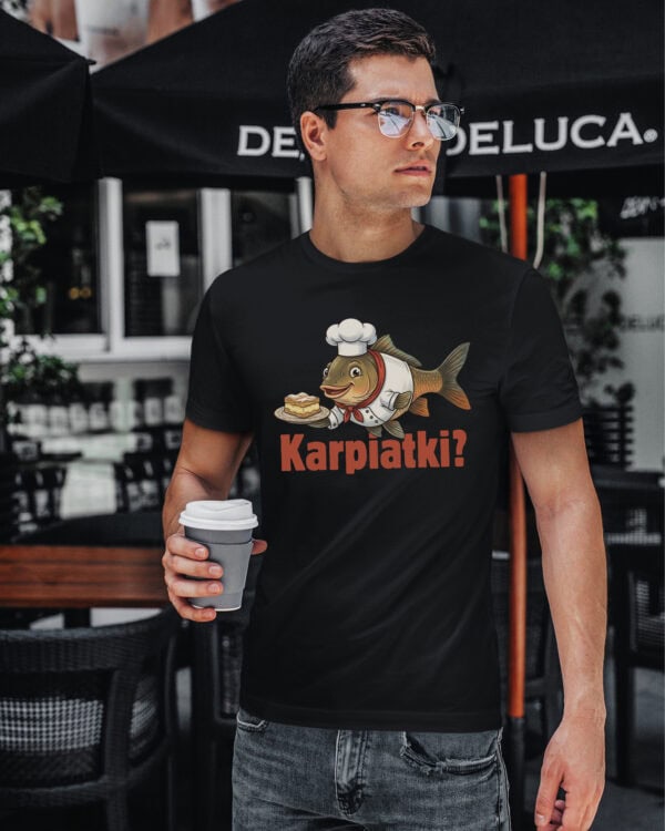 1718 (14) Koszulka Śmieszny Prezent <br>Karp Karpatka Kucharz