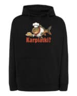 1718 (25) Bluza z kapturem Śmieszny Prezent <br>Karp Karpatka Kucharz