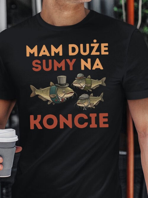 1719 (10) Koszulka Śmieszny Prezent Sumy na Koncie