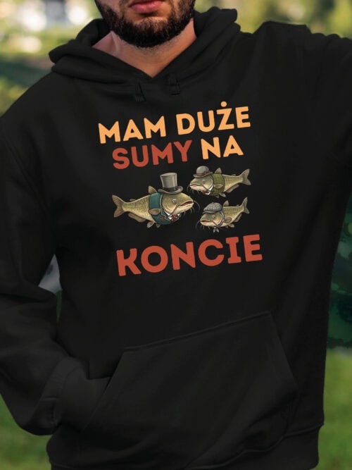 1719 (12) Bluza z kapturem Śmieszny Prezent Sumy na Koncie