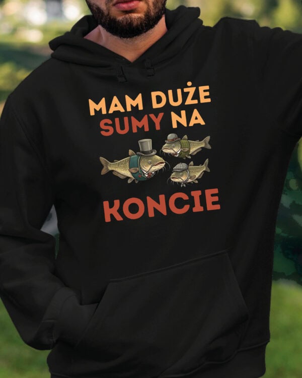 1719 (12) Bluza z kapturem Śmieszny Prezent Sumy na Koncie