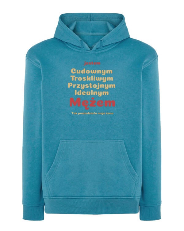 1720 (11) Bluza z kapturem Prezent dla Męża <br>Super Cechy Śmieszna