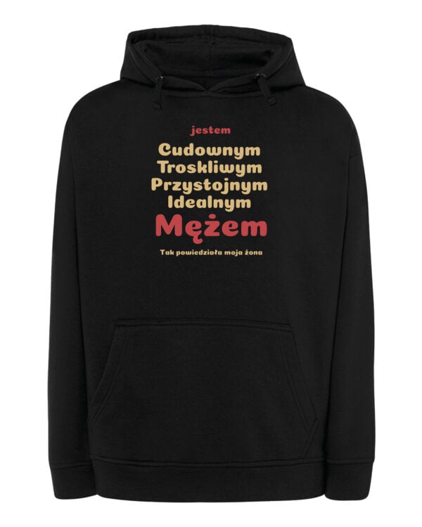 1720 (9) Bluza z kapturem Prezent dla Męża <br>Super Cechy Śmieszna