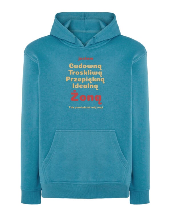 1721 (11) Bluza z kapturem Prezent dla Żony <br>Super Cechy Śmieszna