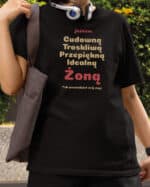 1721 (6) Koszulka Prezent dla Żony Super Cechy Śmieszna