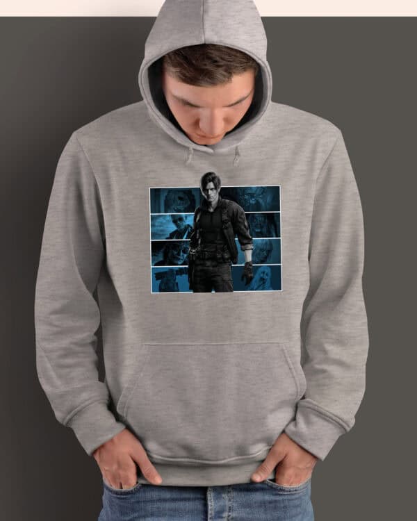 1724 (14) Bluza z kapturem Resident Evil <br>Leon Kennedy Personalizowana