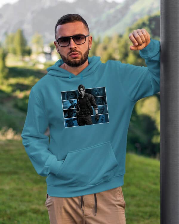 1724 (21) Bluza z kapturem Resident Evil <br>Leon Kennedy Personalizowana