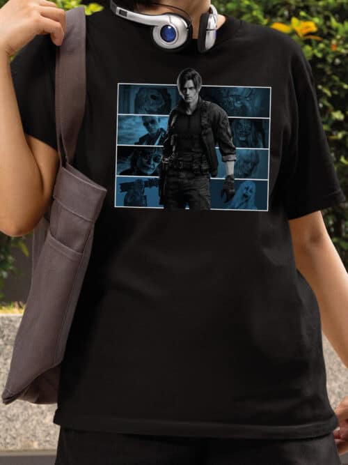 1724 (8) Koszulka Resident Evil <br>Leon Kennedy Personalizowana