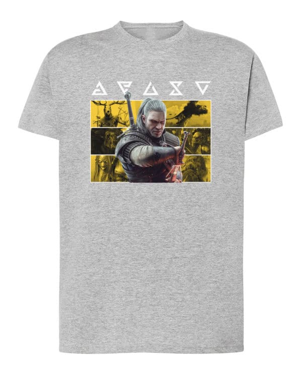 1726 (1) Koszulka Wiedźmin Geralt <br>Personalizowana Gry