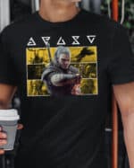 1726 (10) Koszulka Wiedźmin Geralt Personalizowana Gry
