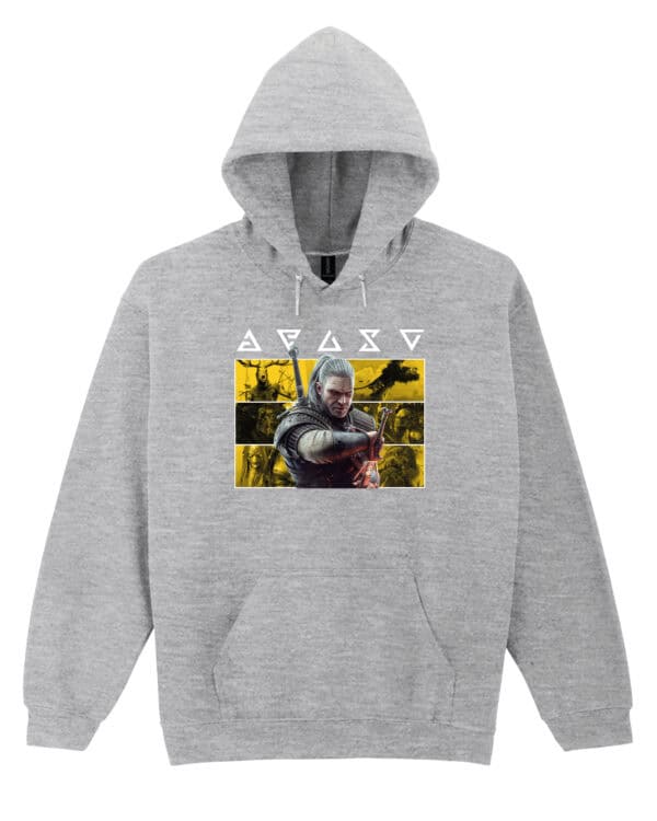 1726 (11) Bluza z kapturem Wiedźmin Geralt <br>Personalizowana Gry