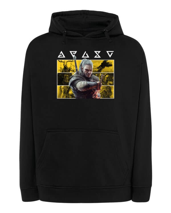 1726 (20) Bluza z kapturem Wiedźmin Geralt <br>Personalizowana Gry