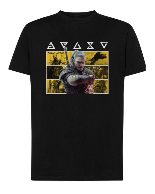 1726 (6) Koszulka Wiedźmin Geralt <br>Personalizowana Gry