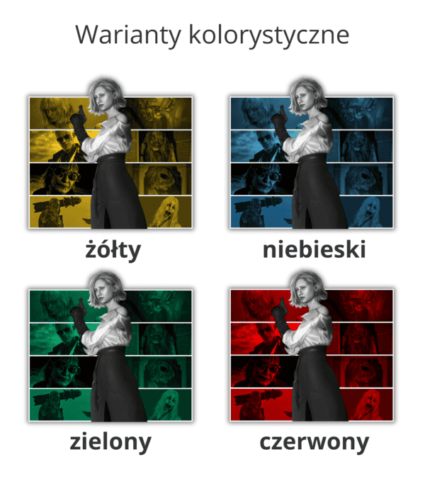 Warianty Kolorystyczne Grace Koszulka Resident Evil <br>Grace Ashcroft Personalizowana
