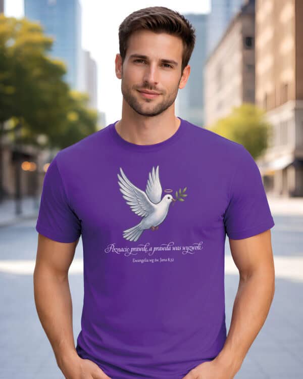 1727 (2) Koszulka Katolicka Ewangelia wg św. Jana 8,32