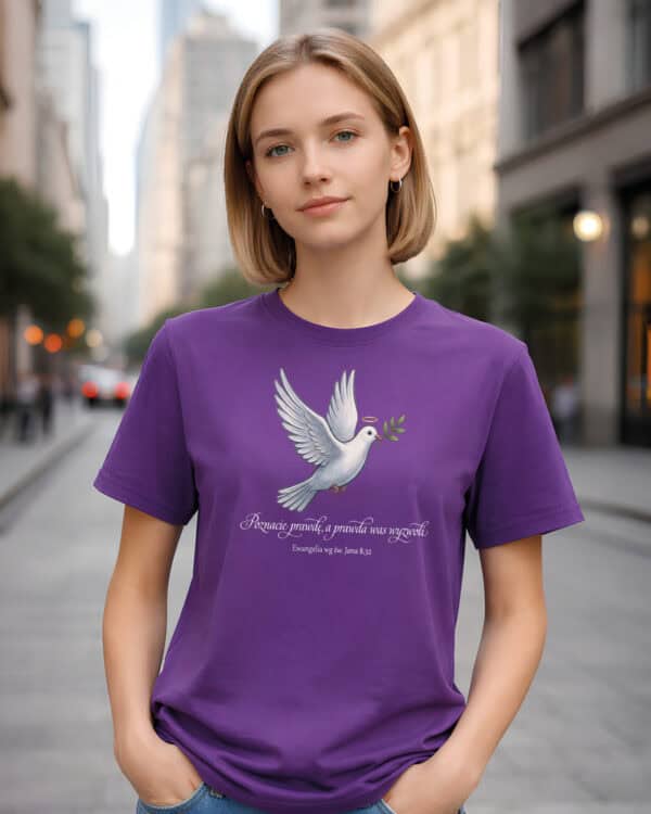 1727 (3) Koszulka Katolicka Ewangelia wg św. Jana 8,32