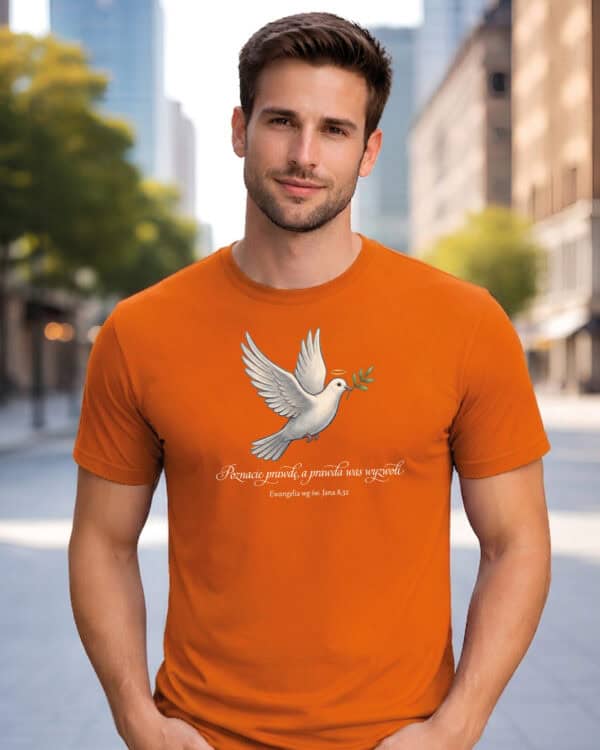 1727 (7) Koszulka Katolicka Ewangelia wg św. Jana 8,32