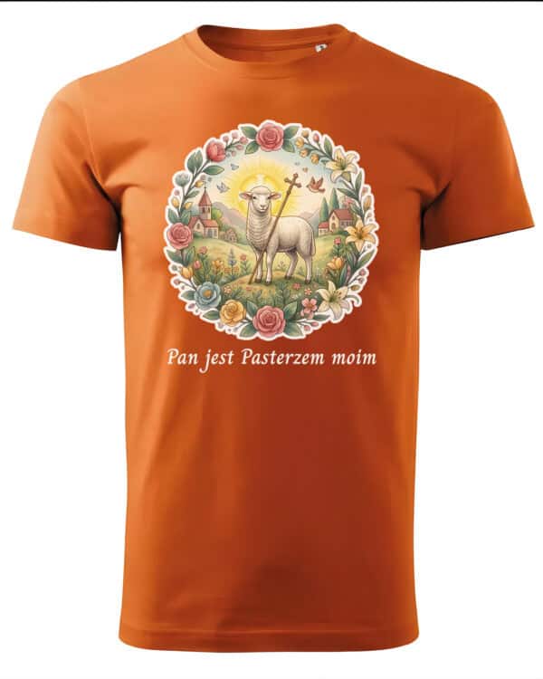 1728 (6) Koszulka Katolicka Pan Jest Moim Pasterzem