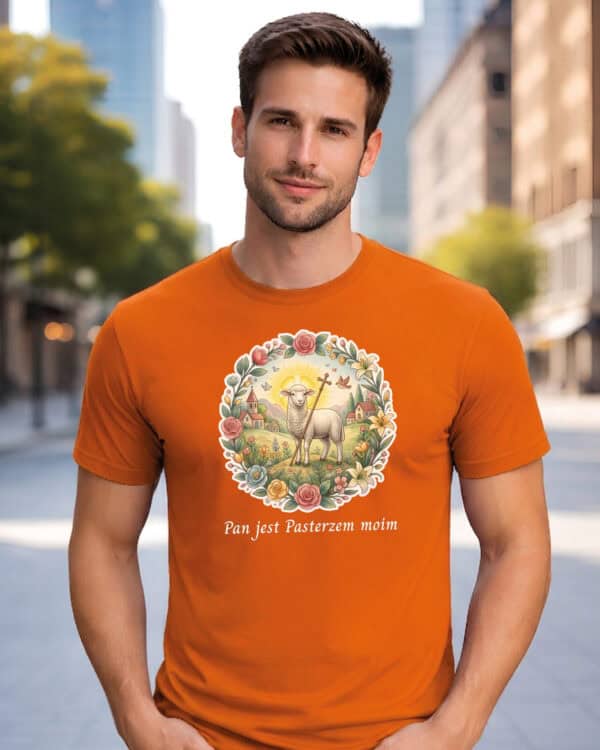 1728 (7) Koszulka Katolicka Pan Jest Moim Pasterzem