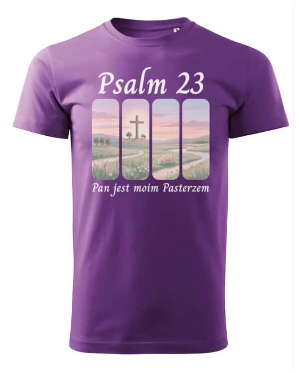 1729 (1) Koszulka Katolicka Psalm 23 Baranek Boży